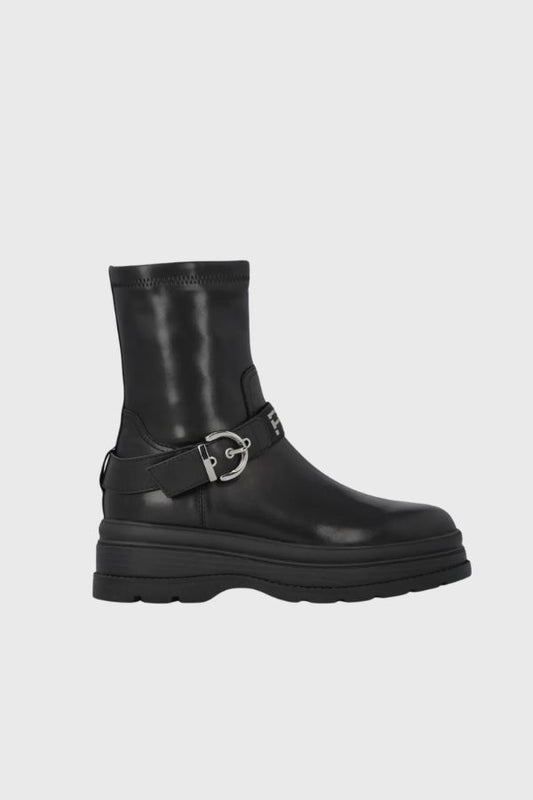 Pinko Eva Ankle Stretch Spreading Leather Boot SD0605E007