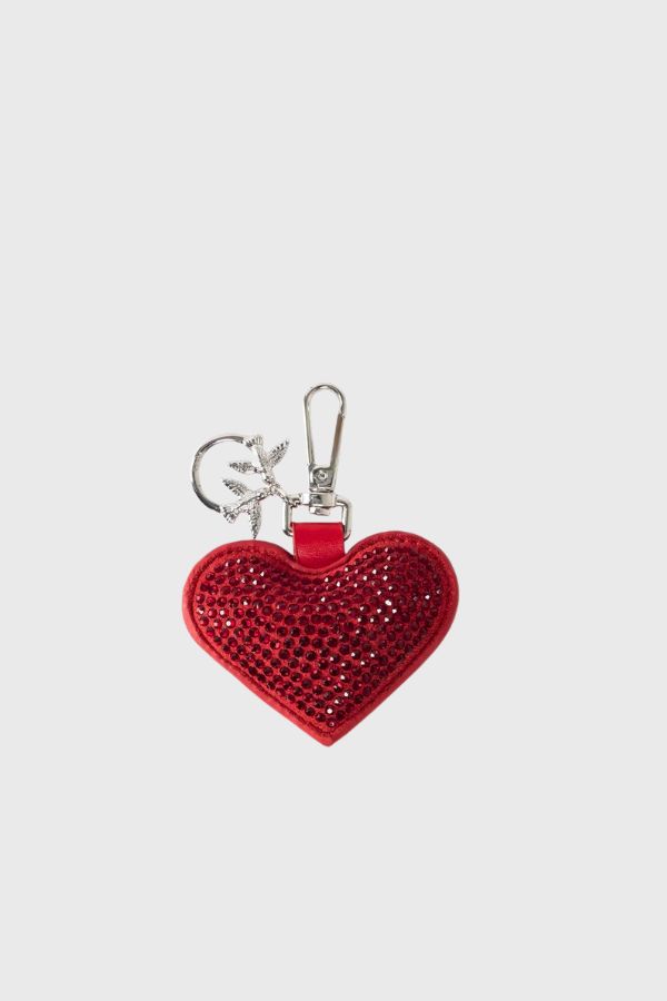 Pinko Heart Logo Charm Strass 107426 A31U