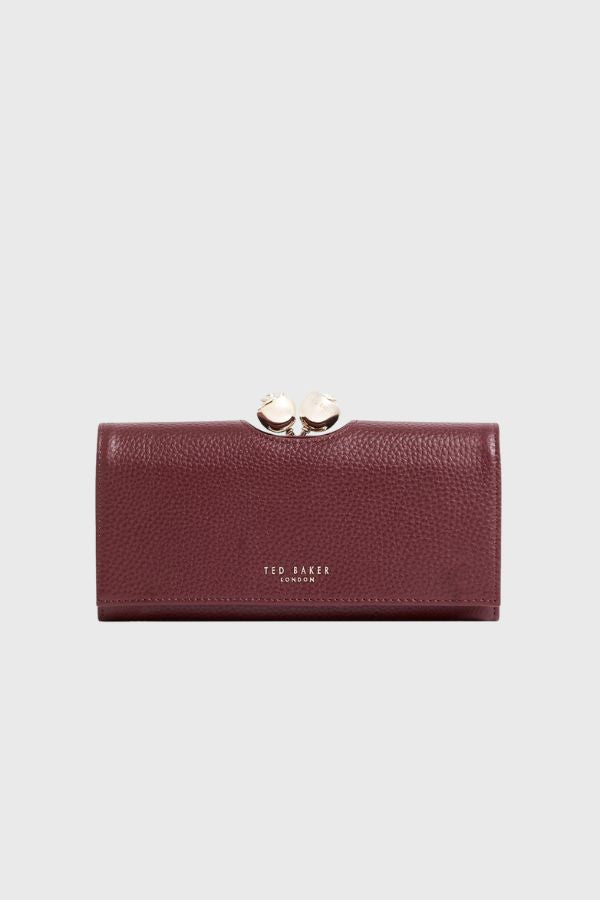 Ted Baker Rose Detail Leather Large Bobble Purse S283900-WXL-ROOSALI