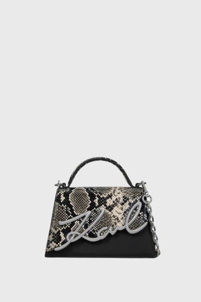 Karl Lagerfeld K/Signature Small Python Crossbody Bag  B4W30004