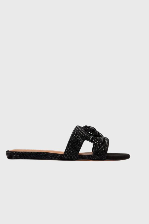 Kurt Geiger Eagle Cut Out Flat Sandal 5611900209