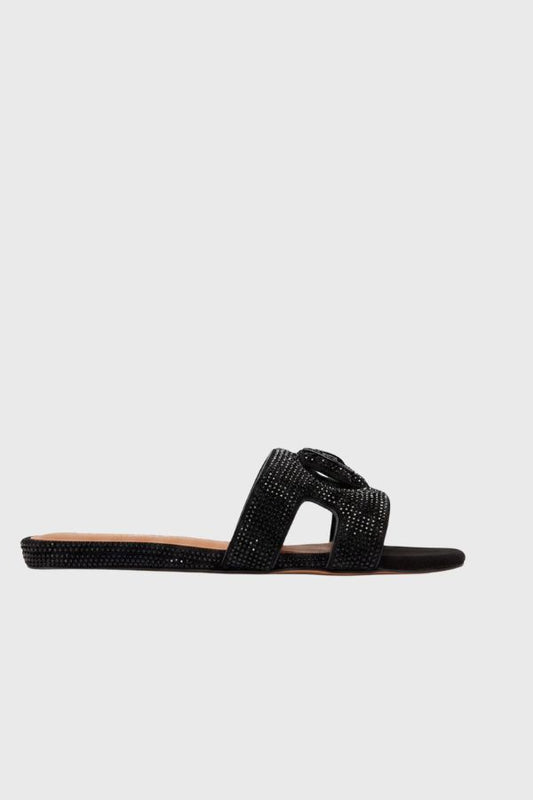Kurt Geiger Eagle Cut Out Flat Sandal 5611900209