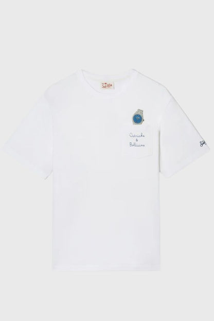 MC2 Saint Barth Austin T-Shirt Ostriche Bollicine AUS0001-04294L