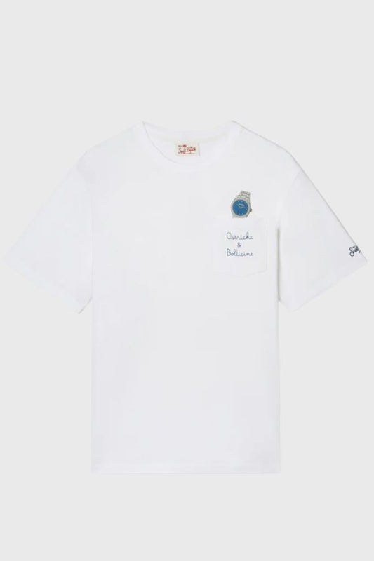MC2 Saint Barth Austin T-Shirt Ostriche Bollicine AUS0001-04294L