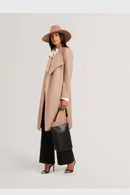 Ted Baker Mid Length Belted Wool Wrap Coat WMO-ROSE