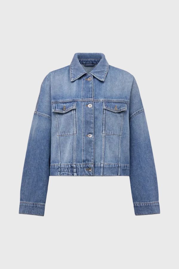 Drykorn Oversized Pure Cotton Denim Jacket  HOLBROOKS 260272