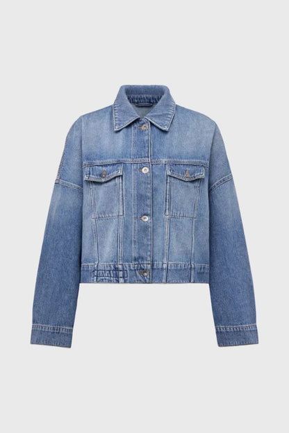 Drykorn Oversized Pure Cotton Denim Jacket  HOLBROOKS 260272