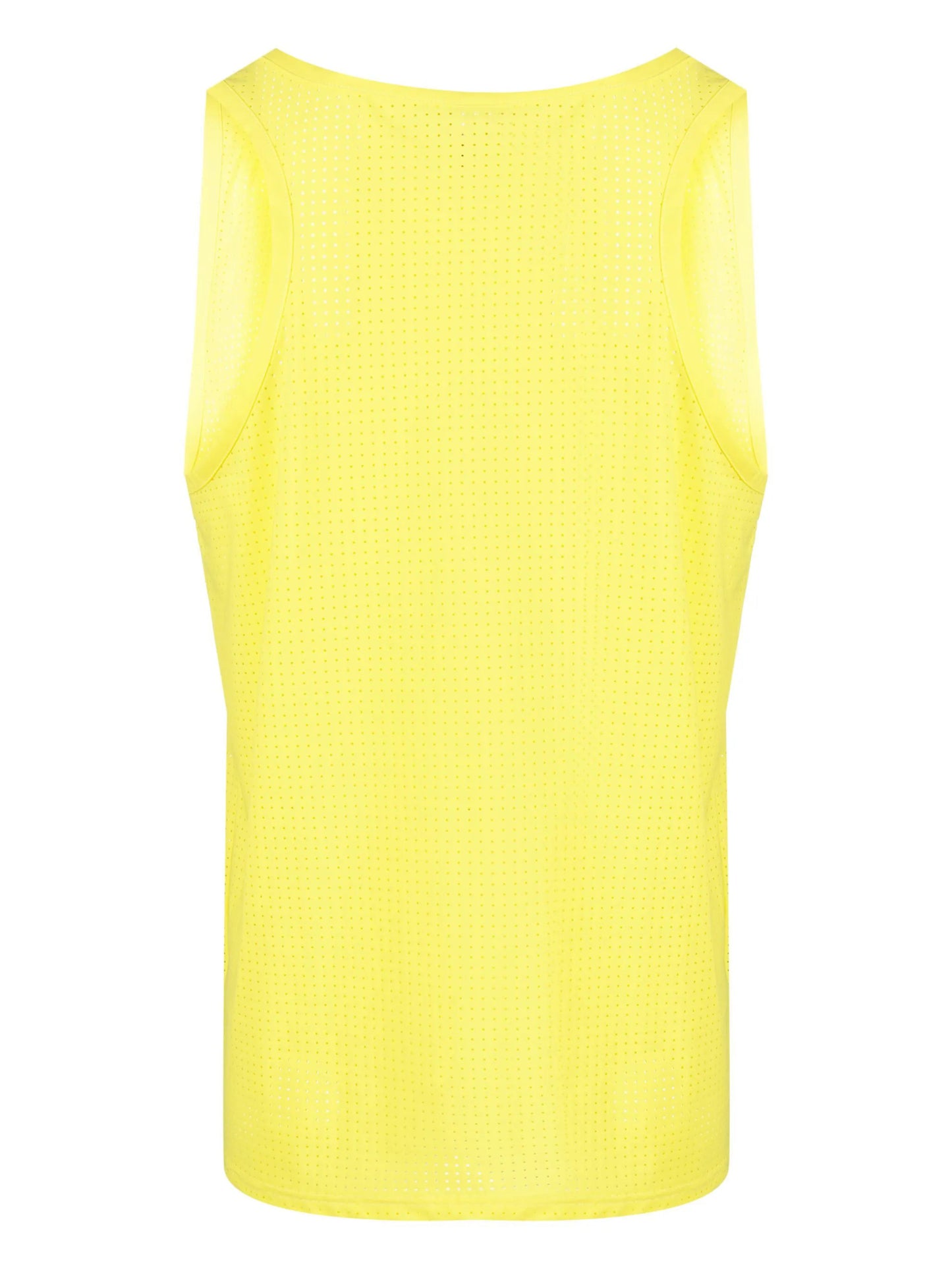 Moschino logo-appliqué mesh tank top A89034407