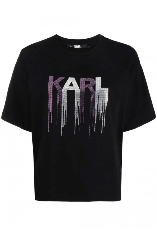 Karl Lagerfeld T-Shirt Rhinestone 236W1714