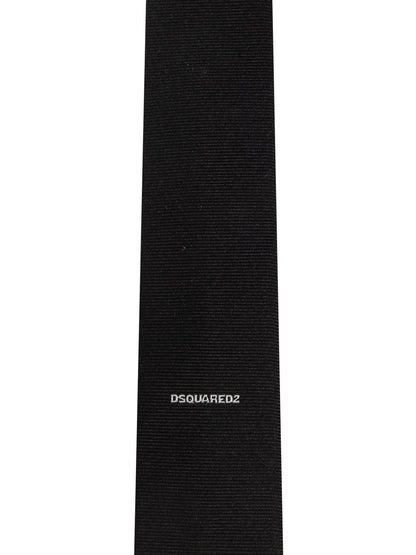 Dsquared2 Logo Embroidered Silk Tie TIM000200S07710