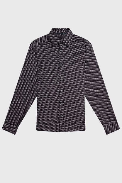 Ted Baker Kristov Ls Regular Fit Bold Geo Shirt 281218