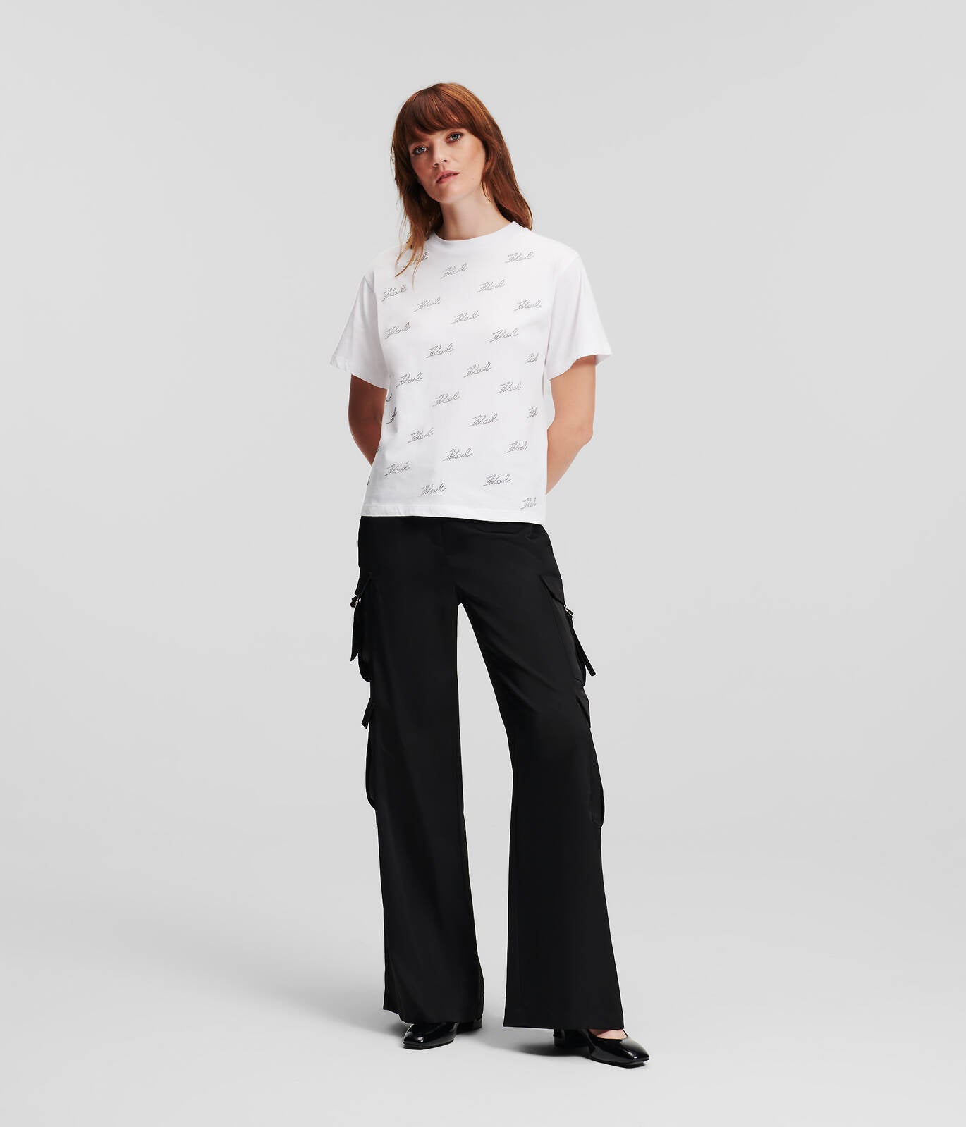 Karl Lagerfeld Rhinestone T-shirt 240W1704