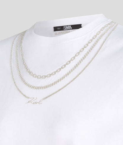 Karl Lagerfeld Necklace T-shirt 240W1731