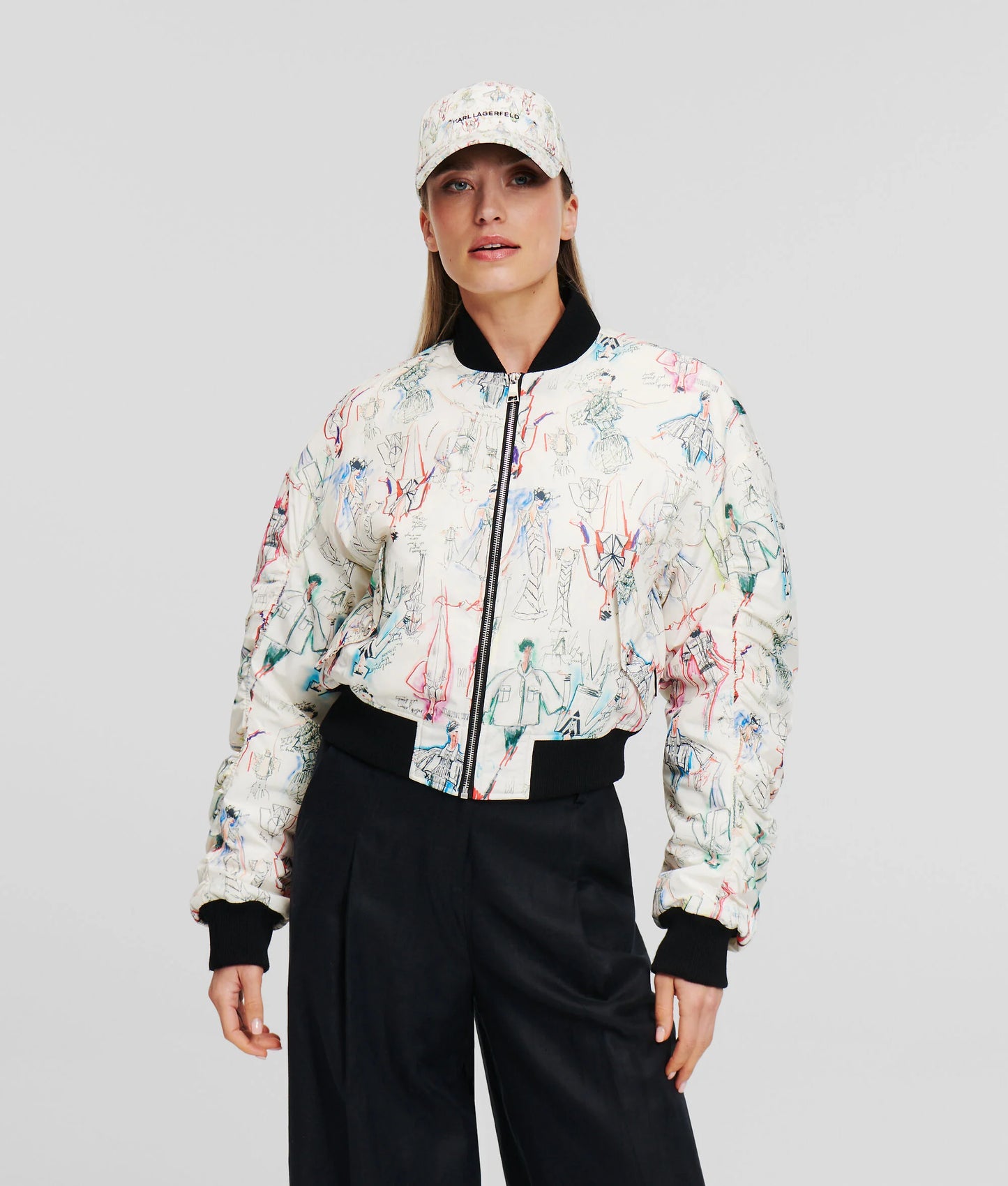 Karl Lagerfeld Archive Bomber 245W1409