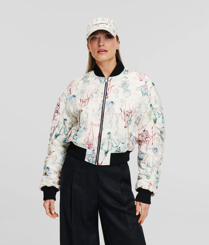 Karl Lagerfeld Archive Bomber 245W1409