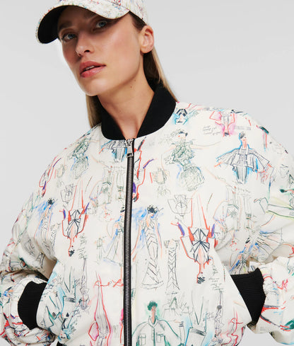 Karl Lagerfeld Archive Bomber 245W1409