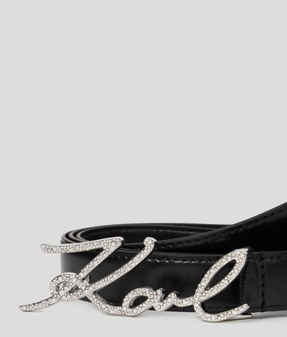 Karl Lagerfeld K/Signature Crystal Belt 246W3101