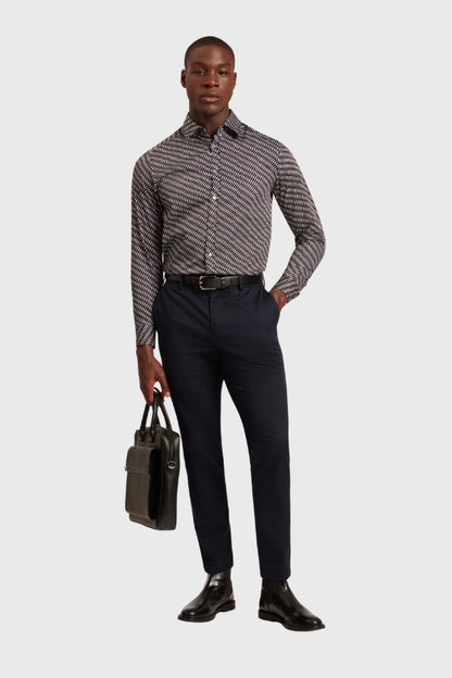 Ted Baker Kristov Ls Regular Fit Bold Geo Shirt 281218