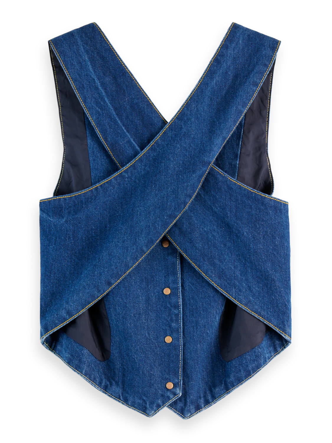 Scotch & Soda Fitted Denim Waistcoat 180228