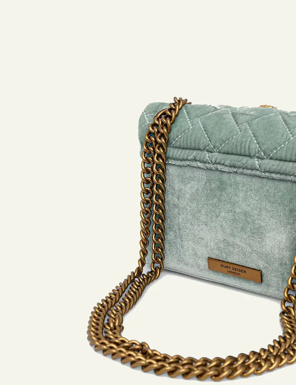 Kurt Geiger Mini Velvet Kensington Bag 5018373789