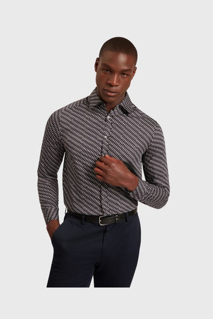Ted Baker Kristov Ls Regular Fit Bold Geo Shirt 281218