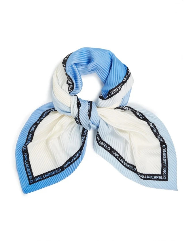 Karl Lagerfeld K/Monogram Degr Pleated Scarf A2W33054