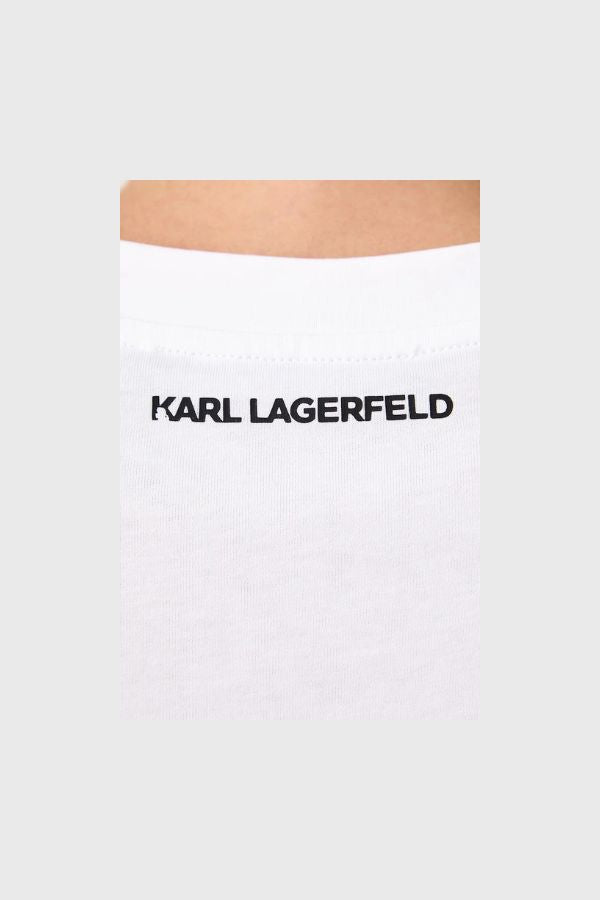 Karl Lagerfeld Rhinestone Logo T-Shirt B4W17048