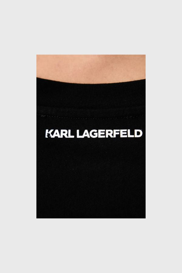 Karl Lagerfeld Rhinestone Logo T-Shirt B4W17048