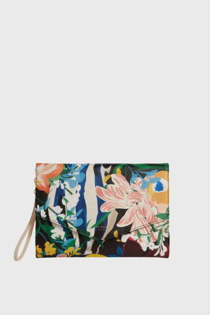 Ted Baker Floral Bouquet Printed Envelope Pouch S284119-WXG-BOUIONI