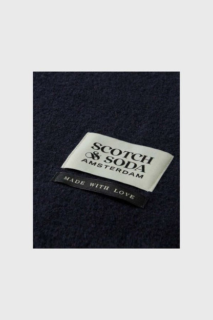 Scotch & Soda Virgin Wool Fringed Woven Scarf 169440