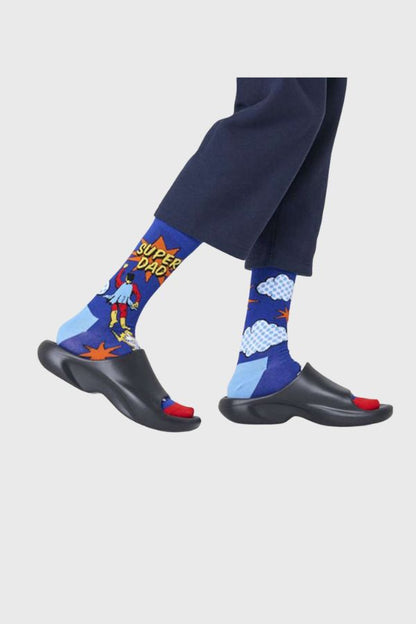 Happy Socks Flying Super Dad Sock P003788-1000