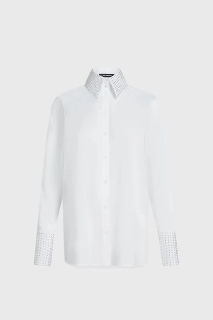 Karl Lagerfeld Embellished Poplin Shirt B4W11020