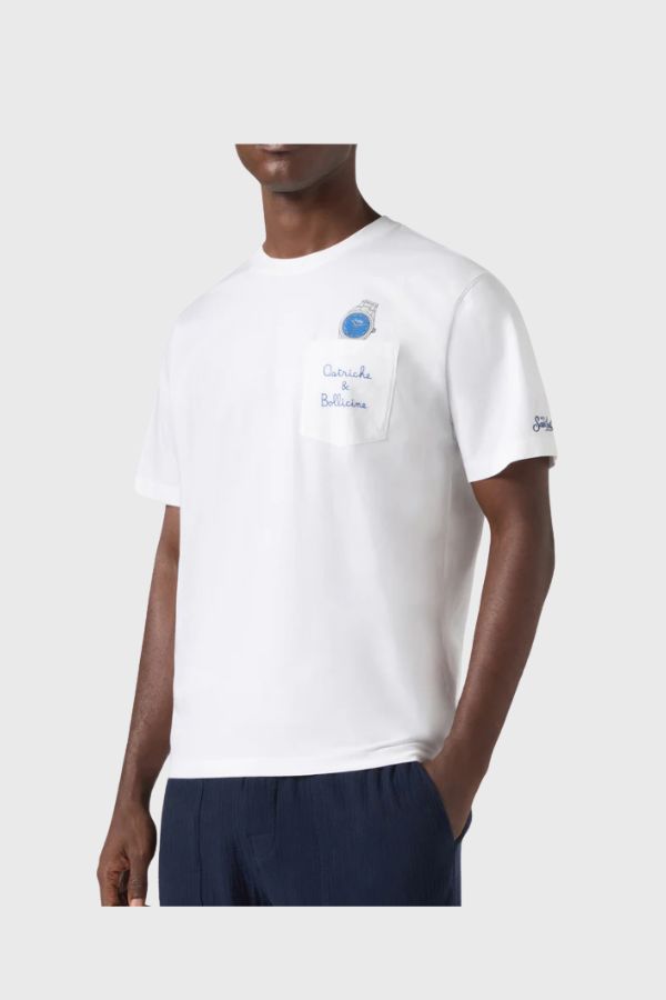 MC2 Saint Barth Austin T-Shirt Ostriche Bollicine AUS0001-04294L