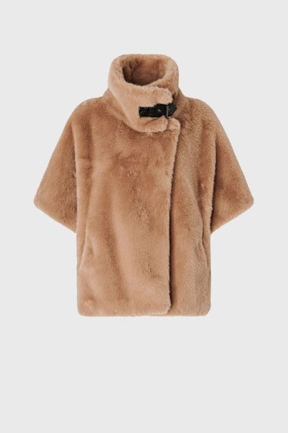 Pinko Aspen Aspetto Visone Coat 107043 A3E7