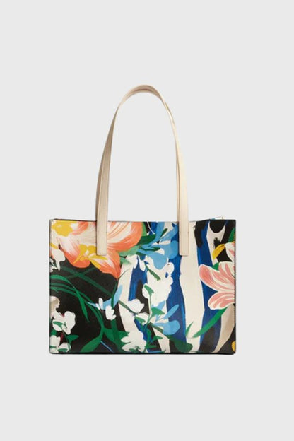 Ted Baker Floral Bouquet Printed Elongated Icon Bag S284124-WXB-BOUMINA
