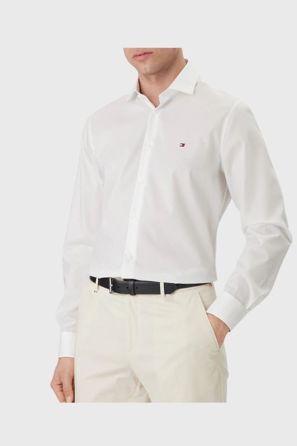 Tommy Hilfiger Cl Non Iron Solid Shirt MW0MW43122