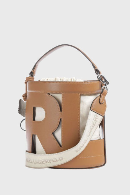Karl Lagerfeld Ikon Monogram Bucket Bag B3W30142