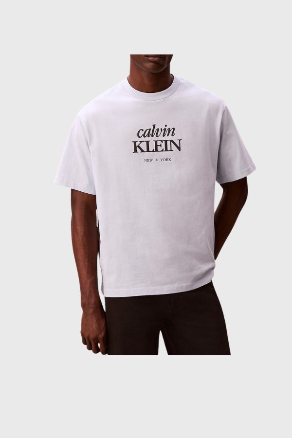 Calvin Klein Jeans T-Shirt Crew Neck Printed Details LV04RF818G