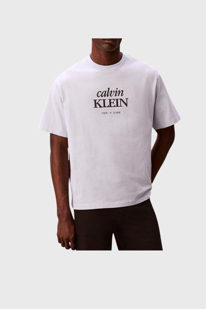 Calvin Klein Jeans T-Shirt Crew Neck Printed Details LV04RF818G