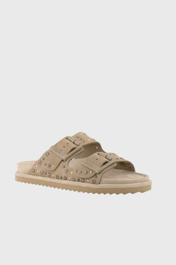 Colors of California Slofiw Suede Sandal With Rhinestones HC BIOW05N