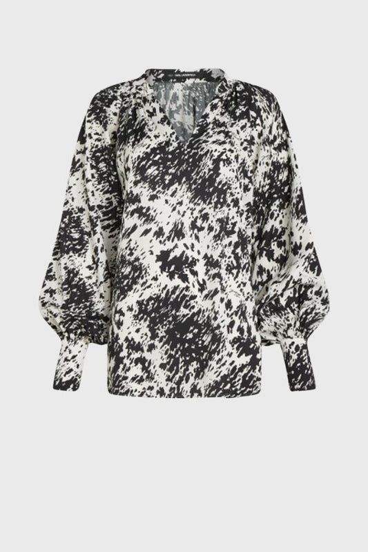 Karl Lagerfeld Voluminous Printed Blouse B4W11013