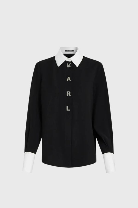 Karl Lagerfeld Contrast Collar Shirt  B4W11010