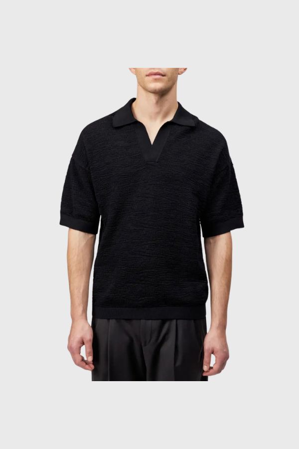 Drykorn Oversized Pure Cotton Knit Polo Laurenzzo 420249