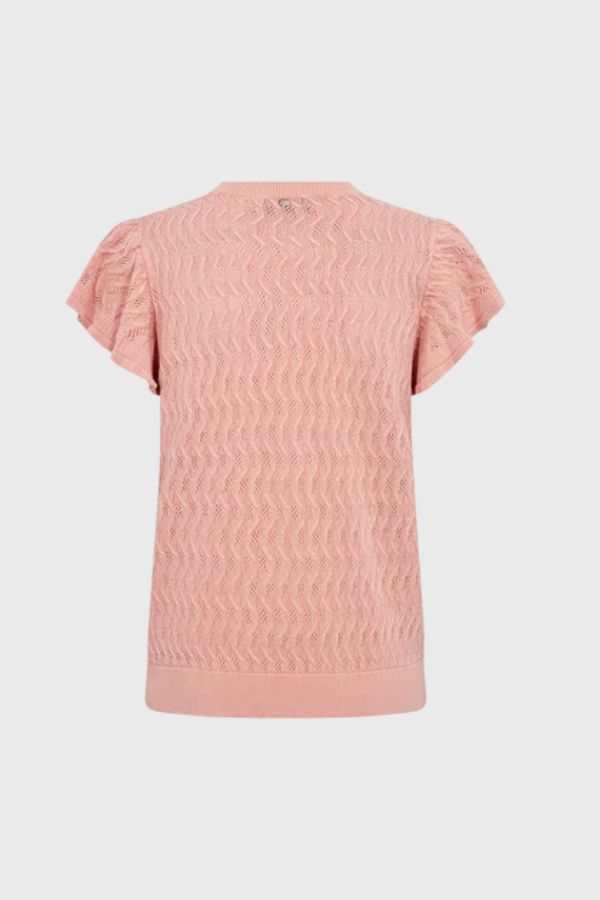 Mos Mosh Ganna Pattern O-Neck Knit Top 177580