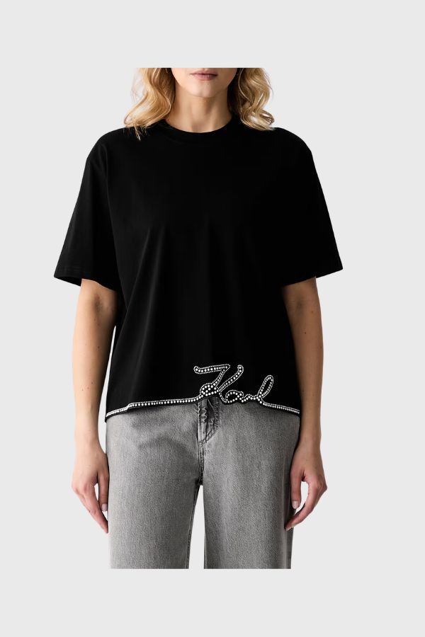 Karl Lagerfeld Signature Hem T-Shirt B3W17065