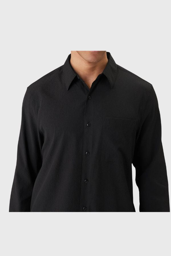 Calvin Klein Solid Seersucker Classic Shirt LV04LF108G