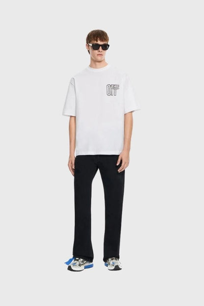Off White Motion Arrow Skate S/S Tee 44MAA120F26J00Y100