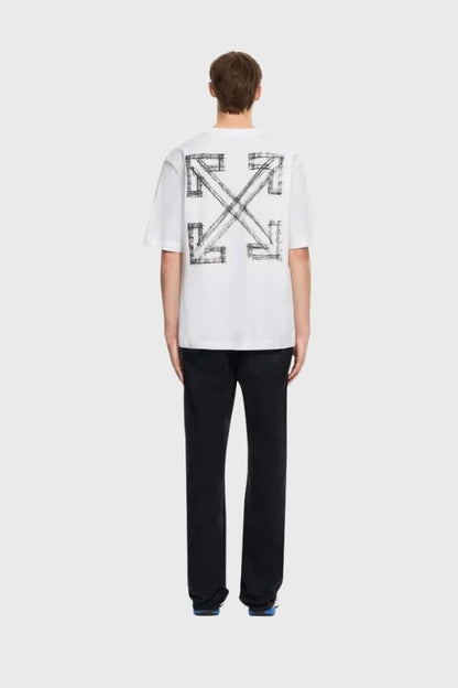 Off White Motion Arrow Skate S/S Tee 44MAA120F26J00Y100