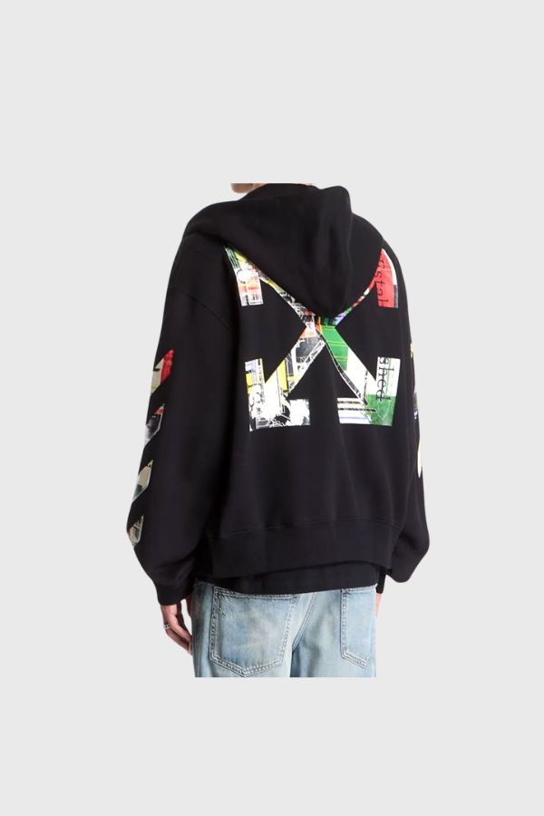 Off White Industrial Arrow Regular Zip Hoodie 44MBE02EF26F001001