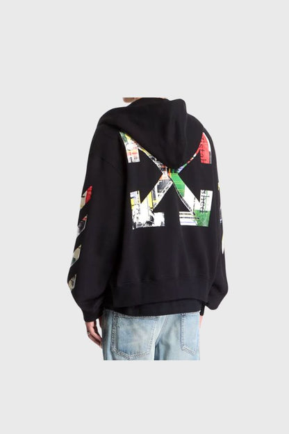 Off White Industrial Arrow Regular Zip Hoodie 44MBE02EF26F001001